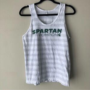 100% Cotton American Apparel Michigan State PomPon Tank Unisex Medium